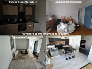 Photo de galerie - Ouverture + Aménagement d'une cuisine