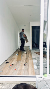 Photo de galerie - Pose de sol PVC clipsable