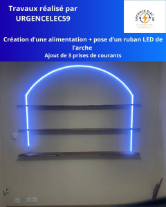 Photo de galerie - Conception arche lumineuses réalisé par Urgenceelec59