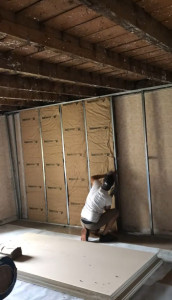 Photo de galerie - Ferraillage et isolation plafond et Murs