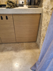 Photo de galerie - Pose d'une porte encastrable d'un lave vaisselle