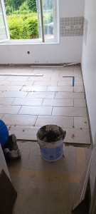 Photo de galerie - Pose de carrelage 