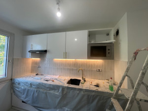 Photo de galerie - Montage meubles pose de carrelage et poser de lumière 