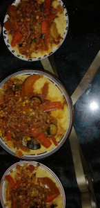 Photo de galerie - Couscous orientale un plat traditionnel marocain ; je partage ma recette avec vous.