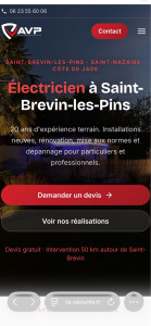 Photo de galerie - Site internet : avp-électricité-sécurité.fr