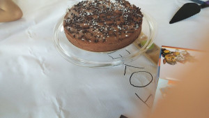 Photo de galerie - Bavarois chocolat réalisé pour l'anniversaire de mon fils