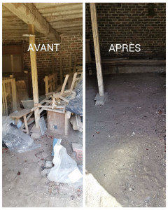 Photo de galerie - Débarras d'une grange.