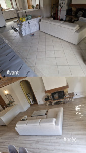 Photo de galerie - Pose parquet flottant 