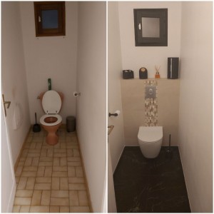 Photo de galerie - Réalisation complet des toilettes 