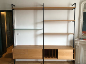 Photo de galerie - Pose d’une bibliothèque 