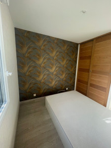 Photo de galerie - Pause papier peint sur l'ensemble d'une chambre