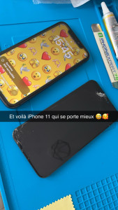 Photo de galerie - Réparation d’un iPhone 11 