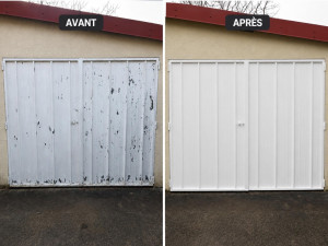 Photo de galerie - Peinture de porte de garage