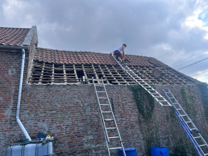 Photo de galerie - Changement pant de toiture 