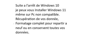 Photo de galerie - Windows 11 sur tous Pc 
Même non Compatible