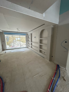 Photo de galerie - Réalisation niche mural 