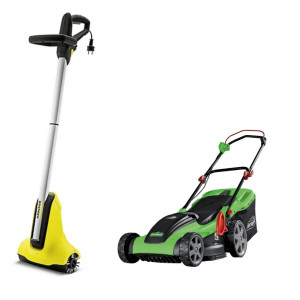 Photo de galerie - Location appareils électriques pour le jardin:

1. Nettoyeur spécial terrasse en bois PCL4 de Karcher
2. Tondeuse électrique 1800w grande largeur de coupe