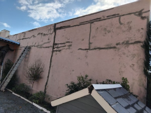 Photo de galerie - Réparation des fissures et peinture