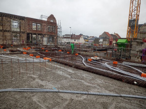 Photo de galerie - Incorpo du réseau sanitaire et chauffage avant dalle béton 