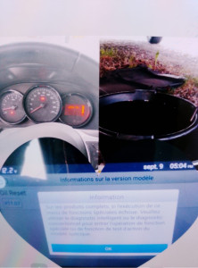 Photo de galerie - Vidange moteur avec filtre a huile et filtre à gasoil et a air, effacer les la clé  entretien avec diagnostic 