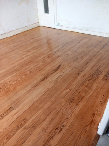 Photo de galerie - Après la vitrification du parquet.