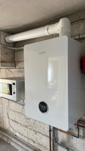 Photo de galerie - Pose d’une chaudière murale gaz 