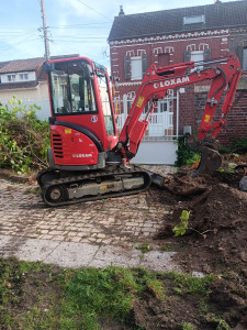 Photo de galerie - Besoin de faire des travaux avec une mini pelle vous pouvez me contacter. 