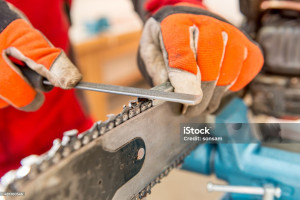 Photo de galerie - Reglage chaine tronçonneuse 