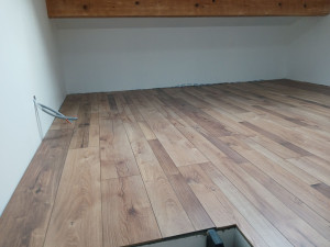 Photo de galerie - Pose de parquets brut ou stratifié 