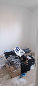 Photo de galerie - Peinture blanc satin sur murs et plafond 