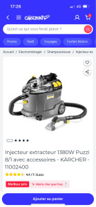 Photo de galerie - Nettoyage appartement canapé moquette, location shampouineuse et nettoyeur haute pression de très bonne marque.