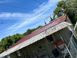 Photo de galerie - Remplacement fibrociment par tôle bac acier