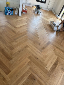 Photo de galerie - Pose de parquet collé 