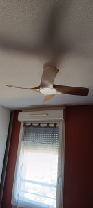 Photo de galerie - Ventilateur de plafond avec lumière intégré variables+ télécommande