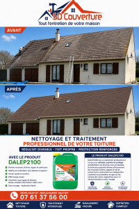 Photo de galerie - NETTOYAGE ET TRAITEMENT PROFESSIONNEL DE VOTRE TOITURE