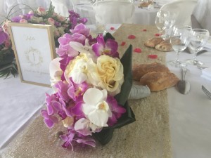 Photo de galerie - Centre de table orchidées 