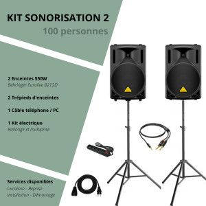 Photo de galerie - Plusieurs kits de sonorisation disponibles