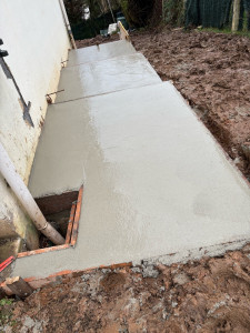 Photo de galerie - Coulage de terrasse 