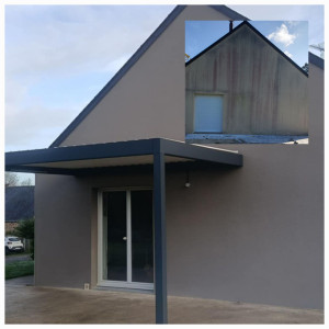 Photo de galerie - Ravalement de facade lavage et mise en peinture 