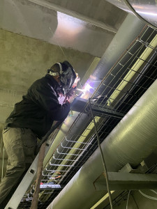 Photo de galerie - Reparation d’un tube en acier