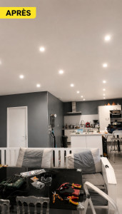 Photo de galerie - Installation de spots LED