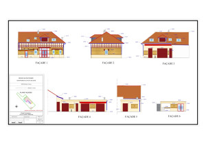 Photo de galerie - Plans des façades: exemple de production de nos plans d'élévation