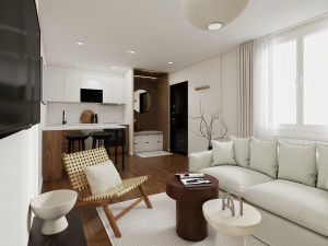 Photo de galerie - Réhabilitation logement 
isolation 
placco peinture enduit élec etc...