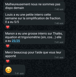 Photo de galerie - Cours de maths