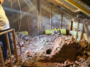 Photo de galerie - Avant pose de rail et Placo