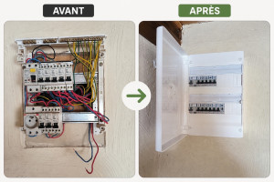 Photo de galerie - Remise en conformité tableau électrique 