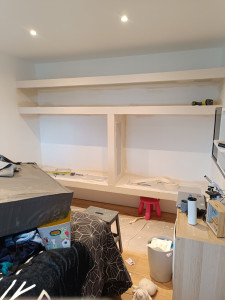 Photo de galerie - Dressing en placoplâtre 