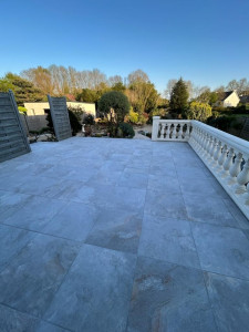 Photo de galerie - Réfection carrelage terrasse