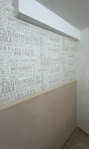 Photo de galerie - Pose papier peint peinture
