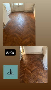 Photo de galerie - Rénovation de parquet 